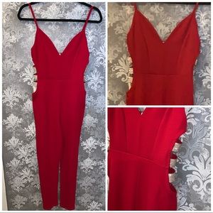 Enterizo largo con tirantes en brillo